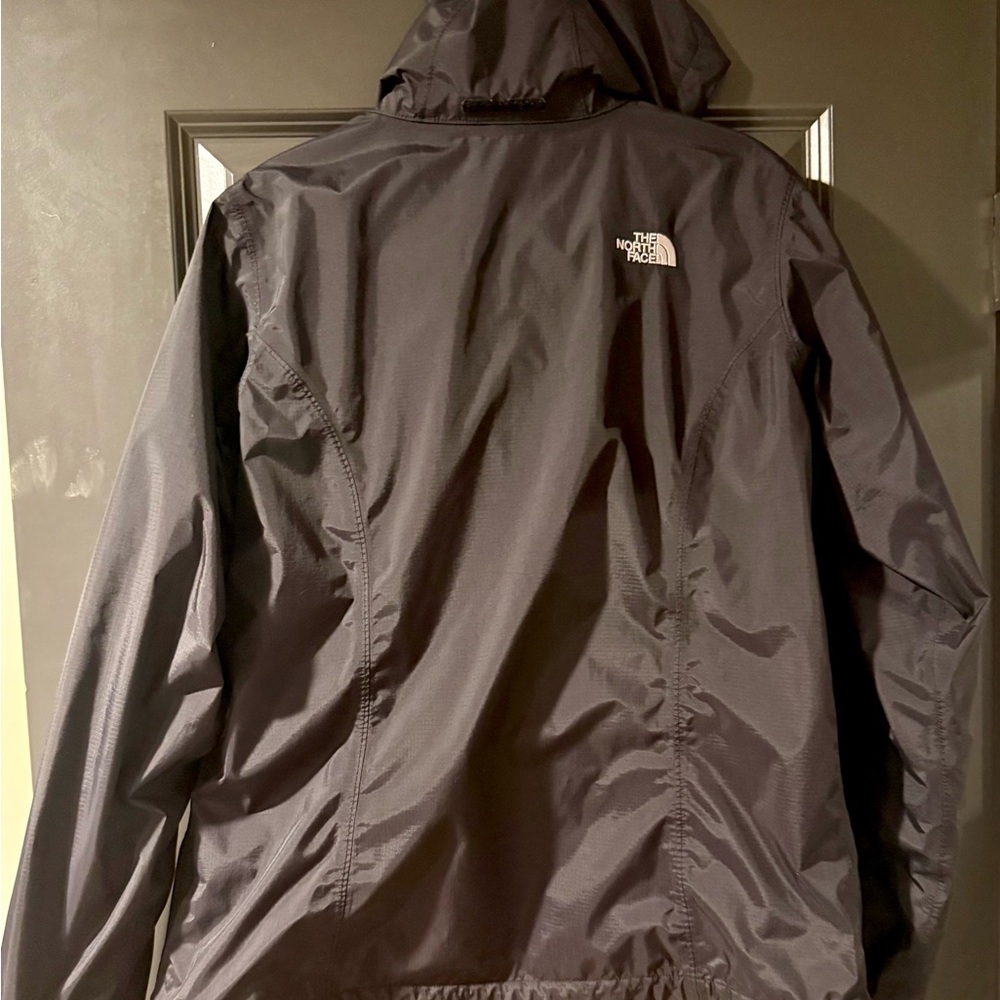 The North Face HyVent Hooded Rain Jacket Windbreaker | Women’s Large Blackl - Picture 6 of 7